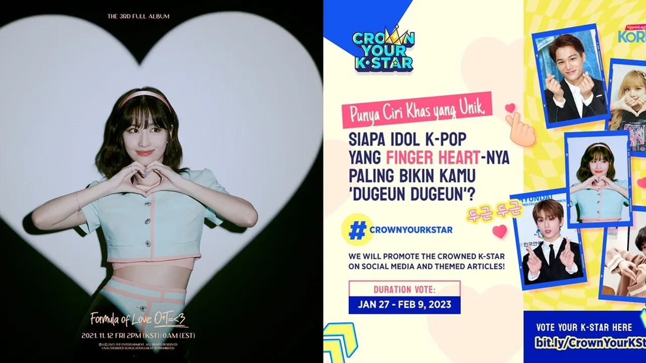 [VOTE HERE] Finger Heart dari Momo TWICE yang Super Kawaii, Bikin Senyum-Senyum Halu Sendiri