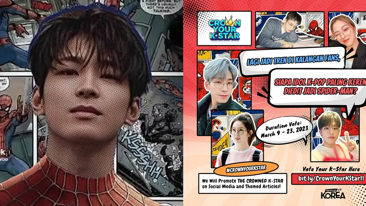 [VOTE HERE] Gantengnya Wonwoo SEVENTEEN Saat Diedit Jadi Spider-Man, Pesonanya Bikin Nggak Bisa Berpaling