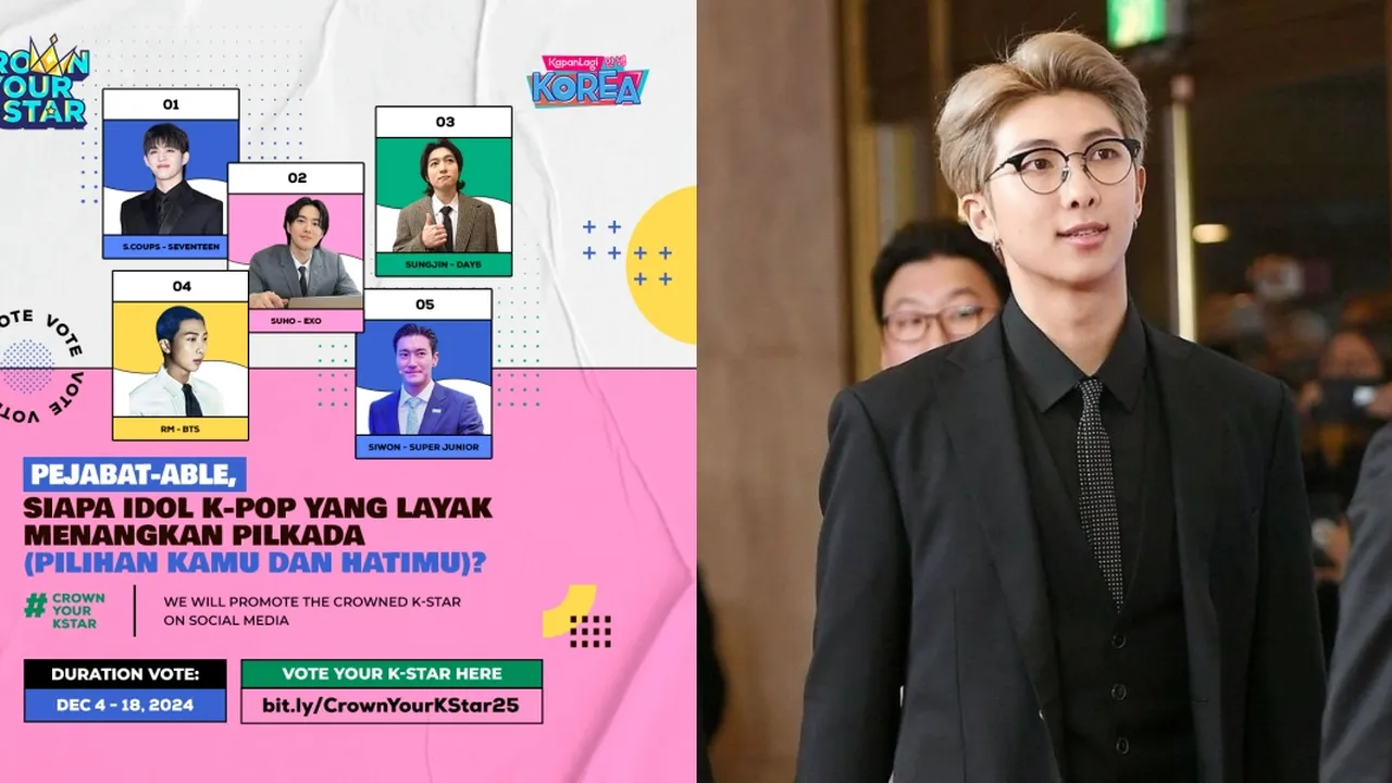 [VOTE HERE] Paved The Way, RM BTS Pancarkan Aura Pejabat - Layak Menang Pilkada (Pilihan Kamu dan Hatimu)