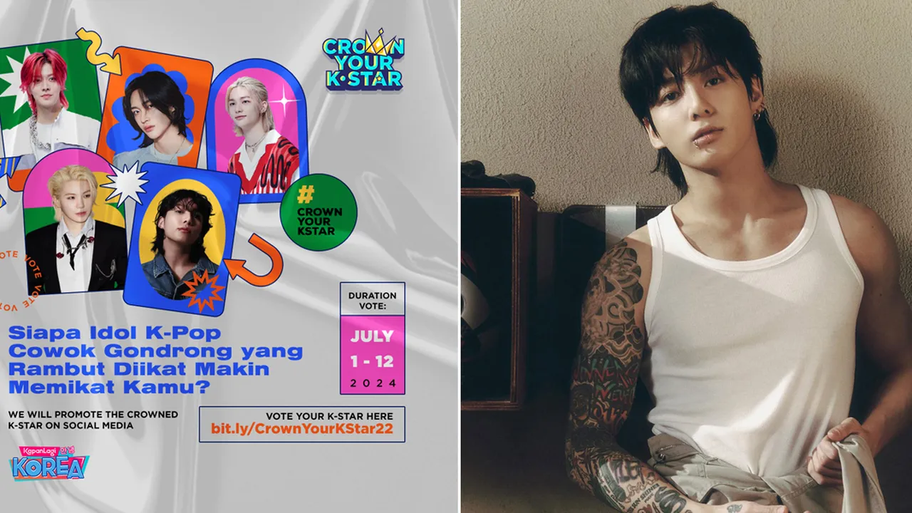 [VOTE HERE] Potret Jungkook BTS dengan Rambut Gondrong Diikat, Makin Ganteng Memikat