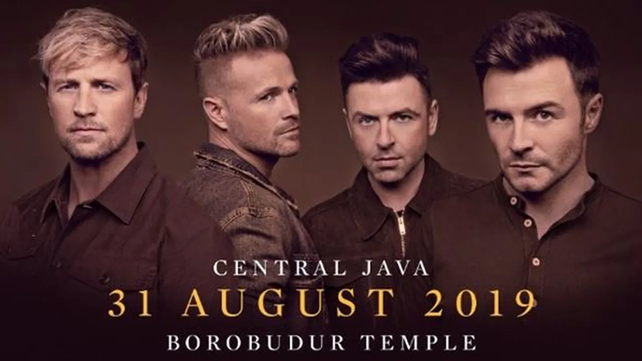 Westlife Dipastikan Bakal Konser Reuni di Candi Borobudur
