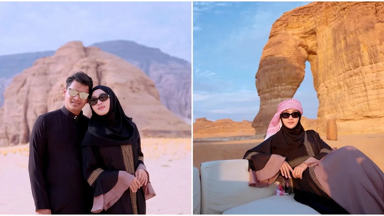 Yeni Inka Tampil Memukau Saat Umroh dan Jelajahi Keindahan Al Ula