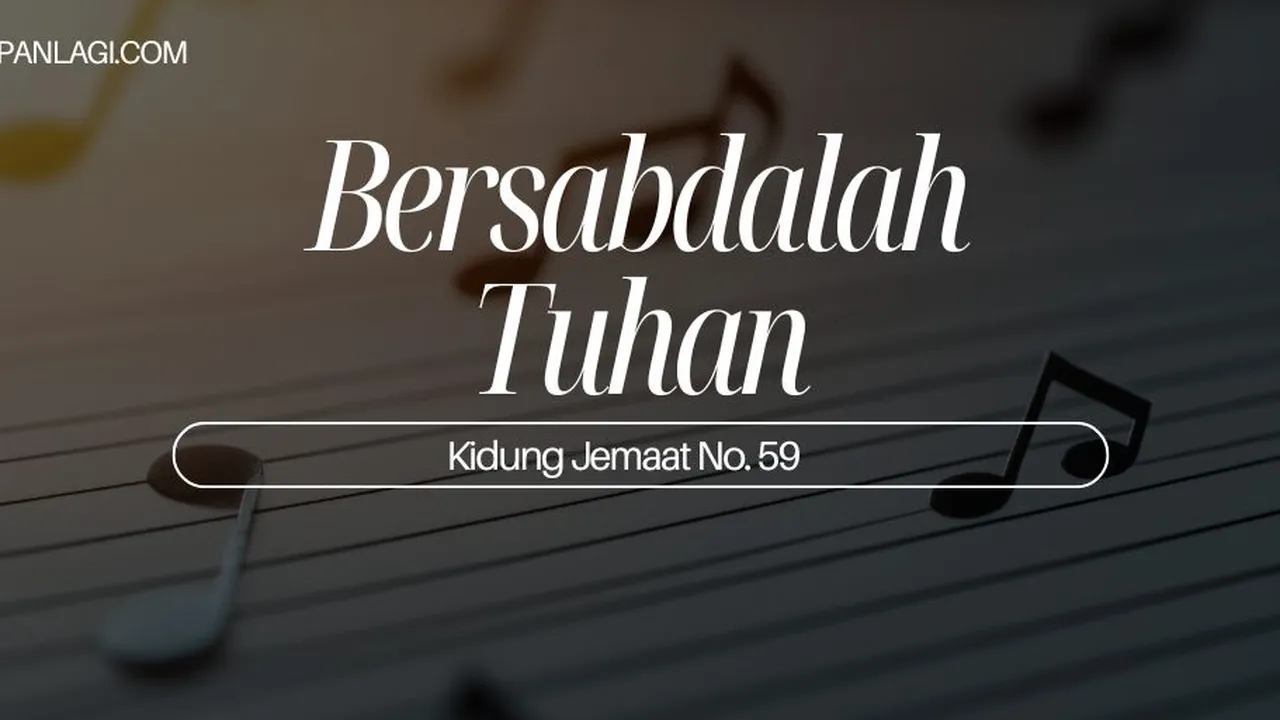 Lirik KJ 59 - Bersabdalah Tuhan - Kidung Jemaat
