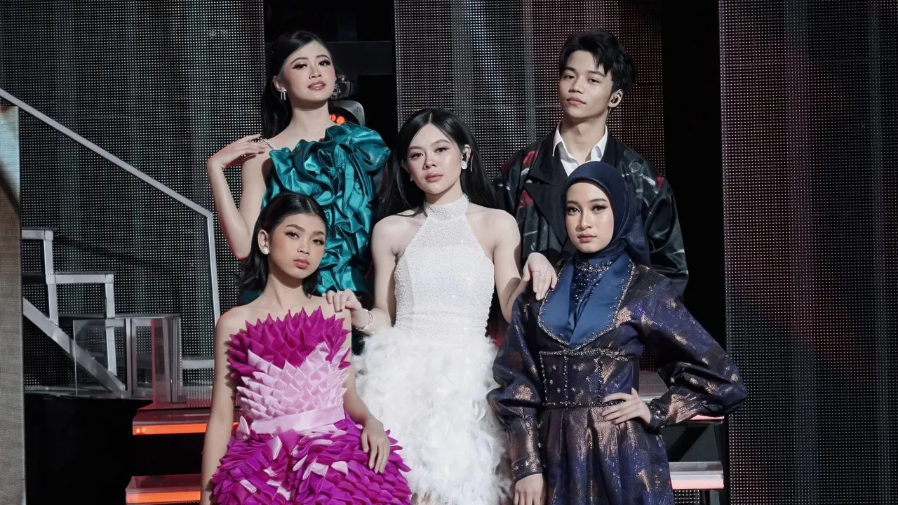 Potret Tim Melly Lee Lolos Top 21 Group 3 DA8, Alexa dan Clara didampingi Tasya dan Afan