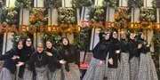 7 Potret Umi Kalsum Ibu Ayu Ting Ting Bukber Bareng Bestie, Pakai Baju Kembaran
