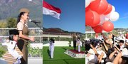 8 Potret Yuni Shara Jadi Pembina Upacara Bendera di PAUD Miliknya, Perdana Pakai Gedung Sekolah Sendiri - Peserta Upacara Mungil Bikin Gemas