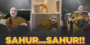 Aksi Kocak Lucinta Luna Bangunkan Sahur, Suaranya Macho Banget!