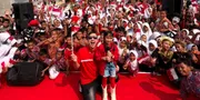 Annisa Dalimunthe dan Ikmal Tobing Tutup Tur 'Merah Putih Gemilang' di Jakarta Timur, Ajak Anak SD Cinta Tanah Air