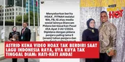 Astrid Kena Hoax Tak Berdiri Saat Lagu Indonesia Raya, Uya Kuya Tak Tinggal Diam: Hati-Hati Anda!