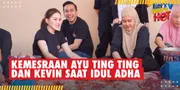 Ayu Ting Ting Turun Langsung Potong Daging Kurban, Ditemani Sang Kekasih?
