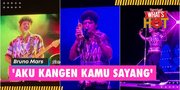 Bruno Mars Live In Jakarta Day 1, Gombalan 'Aku Kangen Kamu Sayang' - 'Die With A Smile' Dibawakan