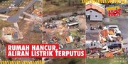 Detik-Detik Rumah dan Bangunan di Oklahoma Hancur Diterjang Tornado