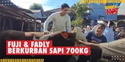 Fuji dan Fadly Kurban Sapi Jumbo, Haji Faisal: Biar Anak-Anak Belajar Berbagi