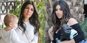 Kim & Kourtney Kardashian Langsung Pulang ke LA Usai Khloe Melahirkan