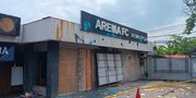 Kondisi Kantor Arema FC Pasca Insiden Kericuhan, Ditutup Rapat dengan Triplek