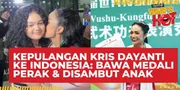 Krisdayanti Pulang Ke Indonesia Bawa Medali Perak Wushu, Dapat Kejutan Spesial Dari Amora