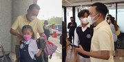 Momen Haru Ruben Onsu Antarkan Anak-Anak Sekolah, Berikan Pelukan dan Ciuman - Netizen: Beruntungnya Betrand Peto