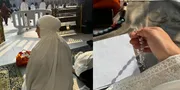 Momen Khusyuk Tata Cahyani Jalani Ibadah Umrah, Panjatkan Doa Penuh Makna di Tanah Suci