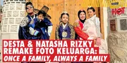 Potret Kebersamaan Desta & Natasha Rizky Remake Foto Keluarga di Korea