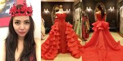 Serba Merah, Bella Shofie Siap Gaun Ruffle Cantik di Silet Awards