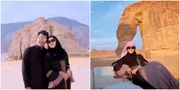 Yeni Inka Tampil Memukau Saat Umroh dan Jelajahi Keindahan Al Ula