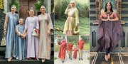 15 Potret Inspirasi Fashion Lebaran ala Artis Cantik Indonesia, Stylish dengan Kaftan - Kembaran Baju Bareng Anak & Suami