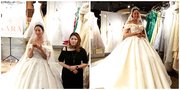 7 Potret Gaun Pernikahan Kalina Ocktaranny yang Membuat Dirinya Mirip Cinderella, Berat 30 Kg - Harga Ratusan Juta!