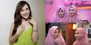 8 Potret Ayu Ting Ting Bertemu dengan Kembarannya yang Viral, Disandingkan Pakai Kerudung Mirip Banget
