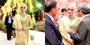 8 Potret Mulan Jameela Hadiri Pernikahan Rekan Kerja, Nggak Kalah Cantik Dari Mempelai