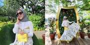 8 Potret Syahrini Pamer Kebahagiaan di Jepang, Langsung Disinggung soal Berat Badan oleh Adik Sendiri - Tampil Fresh Abis Serba Kuning