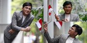 9 Potret Jirayut Ikut Meriahkan Hari Kemerdekaan Republik Indonesia, Akui Suka Lihat Lomba Panjat Pinang