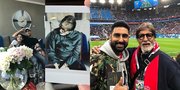 Aishwarya ke Paris, Abhishek Bachchan Nonton Piala Dunia di Rusia