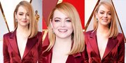 FOTO: Emma Stone Kenakan Jas di Oscar 2018 dan Tampak Stunning!