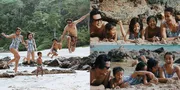 FOTO: Long Weekend Keluarga Sasono Pergi Ke Pantai, Seru!