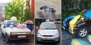 FOTO: Parkir Sembarangan, Mobil-Mobil Ini Jadi Sasaran Amuk Warga