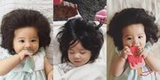 FOTO: Umur Baru 6 Bulan, Bayi Asal Jepang Ini Miliki Rambut Lebat