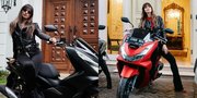 Lady Biker! 8 Foto Nia Ramadhani Jadi Anak Motor, Pamer Moge-nya Berhias Plat Nomor Bertuliskan 'NIA'