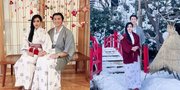 Liburan ke Tokyo, Syahrini dan Reino Barack Kompak Kenakan Kimono