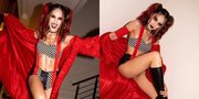 Potret Cinta Laura Berubah Jadi Harley Quinn Untuk Halloween, Pamerkan Gaya Bold dan Perut Langsing Dihiasi Abs!