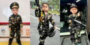 Potret Levian Anak Lesti Kejora & Rizky Billar Cosplay Jadi TNI, Disebut Jadi Calon Panglima di Masa Depan