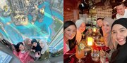 Potret Reuni Mendadak Titi Kamal, Laudya Cynthia Bella, dan Shireen Sungkar di Dubai - Makan di Salah Satu Restoran Tertinggi Dunia