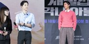Potret Song Joong Ki di Prescon 'REBORN RICH' yang Jadi Perdebatan Netizen, Celana Gombrongnya Disebut Bikin Terlihat Pendek