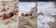 Realita Tak Seindah Postingan Instagram, Intip Potret Jennifer Bachdim Pamer Body Goals Pakai Swimsuit - Tergulung Ombak Saat Photoshoot di Pantai