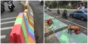 Separator Dicat Warna Warni, Polisi Pertanyakan Maksud Pemprov