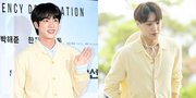 Visual Bikin Silau, Potret Jin BTS dan Kai EXO Pakai Cardigan Sama: Pamer Vibe Berbeda Siapa Lebih Kece?