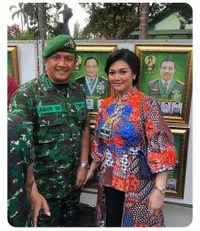 10 Foto Bella Saphira Setia Dampingi Suami Wisuda dari TNI