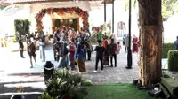 10 Foto Ngunduh Mantu Denny Caknan dan Bella Bonita Mewah Bertema Candi di Hutan, Netizen yang Nonton Online Malah Pro Kontra