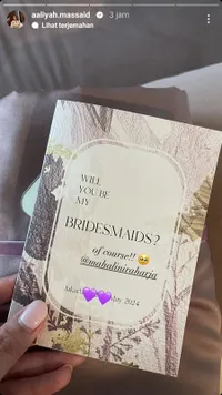 10 Potret Bridesmaid di Pernikahan Mahalini dan Rizky Febian, Aaliyah Massaid Temani Pengantin Baru Makan - Tiara Andini Dapat Koin Saweran