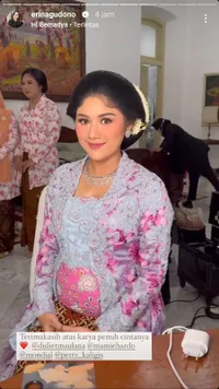 10 Potret Cantik Erina Gudono di Acara Tasyakuran 7 Bulanan dan Tingkeban Kehamilannya, Aura Bumil Terpancar Paripurna Dalam Balutan Kebaya