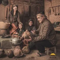 10 Potret Hangat Photoshoot Keluarga Tia AFI, Unik Bertema 'Wong Ndeso' - Penampilan Kedua Buah Hati Curi Perhatian